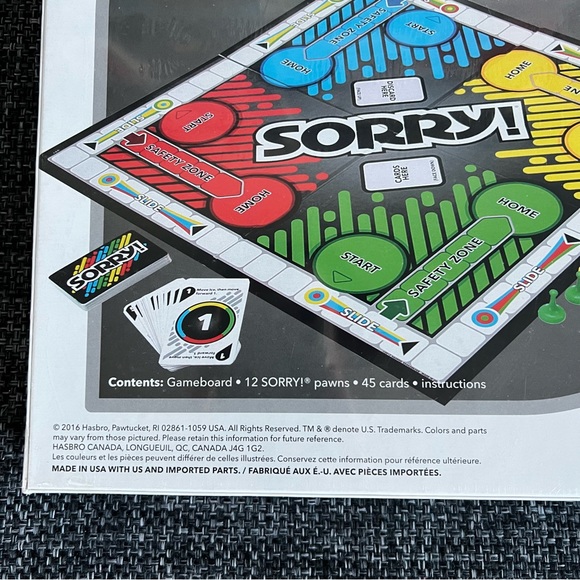 NIB Sorry Board Game - Picture 7 of 7